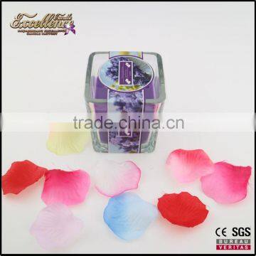 multi-colored square type wedding decoration soy wax candle