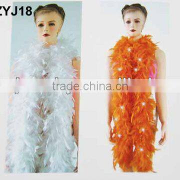 Fluffy turkey feather chandelle boa LZYJ18