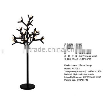 Dendritic structure floor lighting/art deco lighting