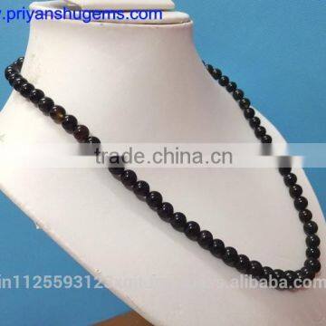 Black onyx smooth beads natural gemstone