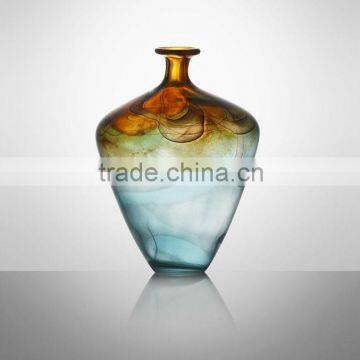 Fancy Cloudy Glassware colored vase