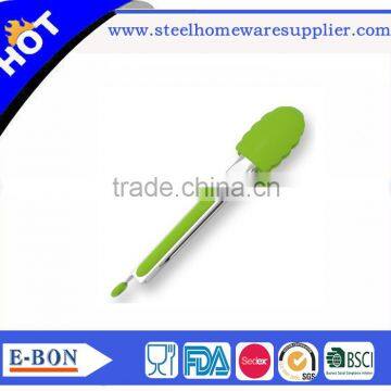 High quality stainless steel green ice tong barware