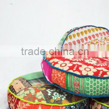 Vintage Kantha Floor Cushion Cover