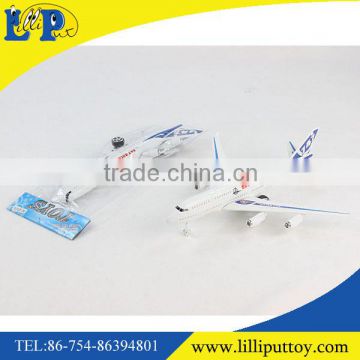 Plastic flying toy friction airplane