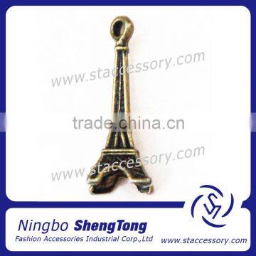 Antique Bronze Metal Craft Eiffel Tower Decorative Charms