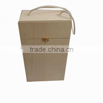 750ml glass bottle wine wooden souvenir packaging box