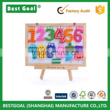 Wooden Digital Fridge Magnets Children's Early Learning Educational Maths Toy Wooden Refrigerator fridge magnet stick