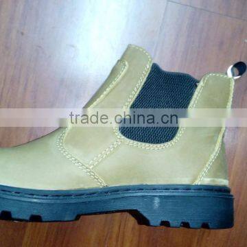 Cheapest men's steel toe safety shoes Cow split leather safety shoes, WT-2016