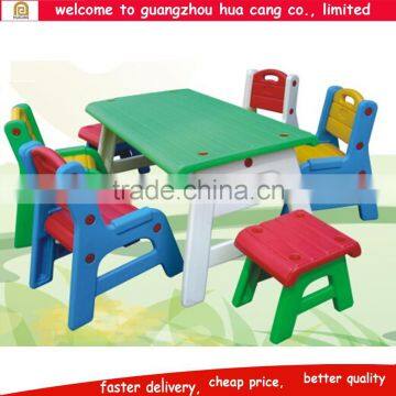 Customized colorful solid arm-chair with table