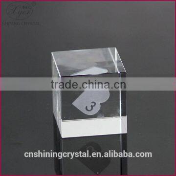 5x5x5cm blank crystal cube