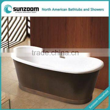 SUNZOOM copper bath tub,copper tub,brass copper bathtub