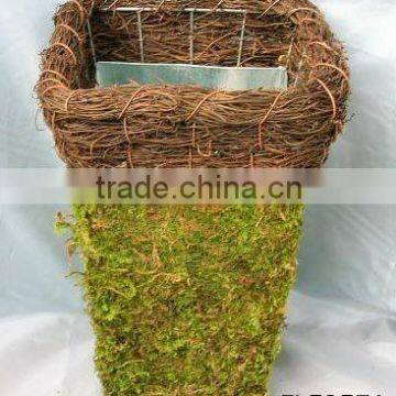 Moss Covered Zinc Planter