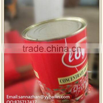 3000g ,850g,400g canned tomato paste for Africa