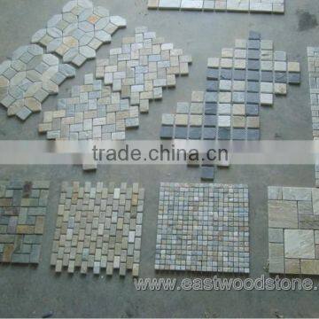 Natural Golden Quartzite Mosaic Tiles photo-2