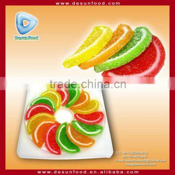 Sliced fruit halal soft candy