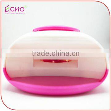 New Battery-operated White&Pink Portable Finger Toe Air Nail Dryer Fan photo-3