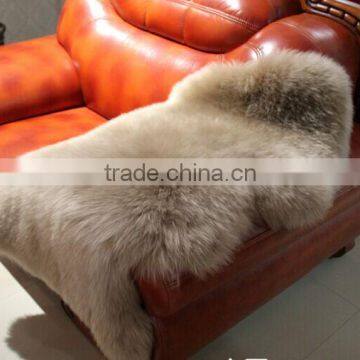 Soft Sheepskin wool Chair Rugs Warm Hairy Carpet Seat Pad Plain Skin Fur Plain Fluffy Area Rugs Washable