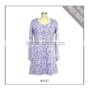 2015 top selling pijama long sleeve dress pyjama woman pajamas