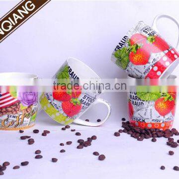 11oz creative personality, fashion crescent ceramic mug cup