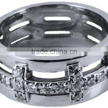 Palladium 950 Diamond Enhanced Wedding Bands