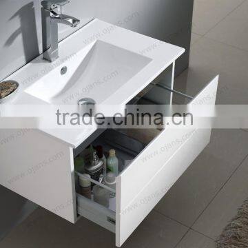 High gloss lacquerd waterproof thin bathroom cabinet vanity