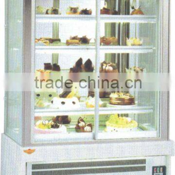 Bakery equipment/Vertical sliding door cake display freezer