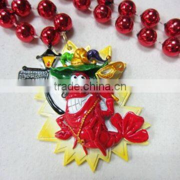 Hot Sale Mardi Gras Beads Necklace Carnival Item Plastic Beads