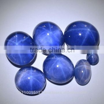 114.05 Ct Blue Star Sapphire 6 Rays Lab Created Stone