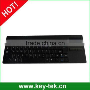 Super slim stand alone desk top plastic keyboard Kiosk plastic keyboard with toupad