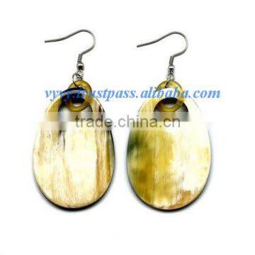 Buffalo horn jewelry, buffalo horn earrings VVE-186