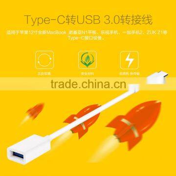 Fast Charging USB 3.1 Type C Male to USB 3.0 Type A Female OTG extension Cable