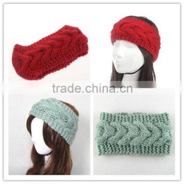 2015 winter handmade knitted fashion headbands for girls