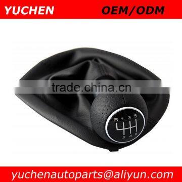 YUCHEN Car Shift Gear Knob For Audi A3 Knob Add Leather Boot For VW Passat B5 3BG 2001-2005