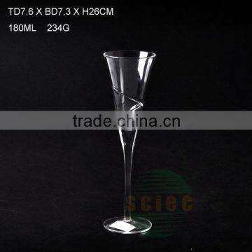 glass goblet for red wine/champagne