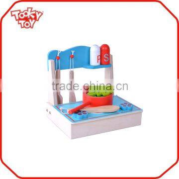 Kid Play Toy Set Tools Modern Modular Wooden Cabinet Kitchen Toy