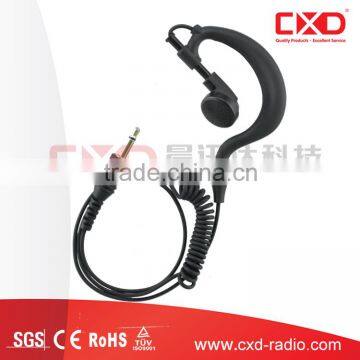 China wholesale G-shaped listen only air tube headset receive kit earphone for Military