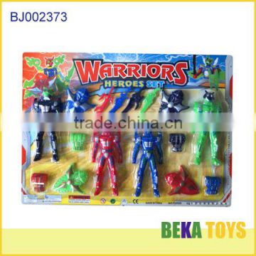 cool toys for boys wholesale small plastic toy set hero sword warrior with armor