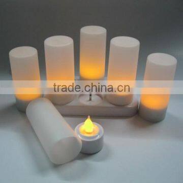 HOT SALE Rechargeable Led Multicolor Tealights With Cups photo-3