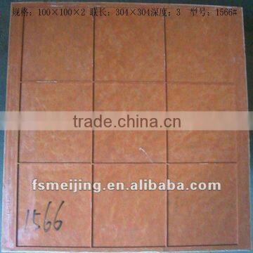 Moulding plastic for glass mosaic