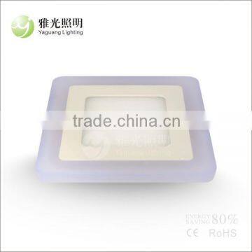 12w LED White and bule color light(Side emit) square led panel light