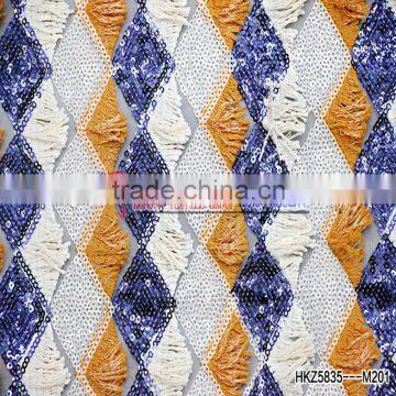 Polyester Mesh Sequin Embroidery Factory Supply Bed And Curtains Wedding Dress