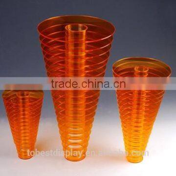 Customization of high quality high grade acrylic vase, acrylic clear plastic vase