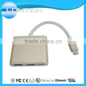 2016 newest design usb3.1 type c hub adapter for laptop