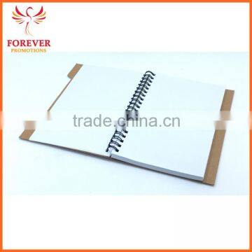 Wholsesale Custom Logo White Paper Notebook 17.7*13.0CM Eco Recycled Notebook With Eco Pen Hardware Cover Jotter photo-2