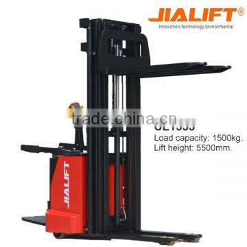 5.5 meter, 1.5 ton electric hydraulic stacker CL1555