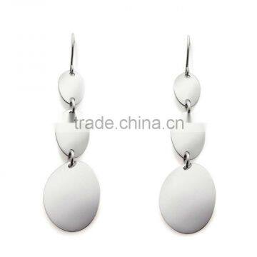 Triple Oval Disc Drop Earrings Manufacturer & Factory & Supplier