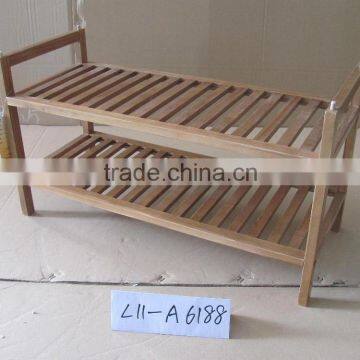 Hot Selling Creative Simple Designs Waterproof Wooden Shoe Rack photo-4