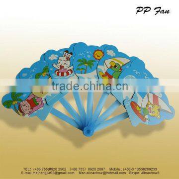 Paper folding fan with 7 ribs handle