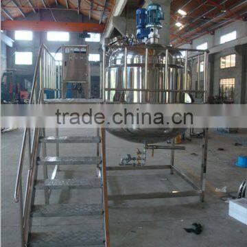Liquid Soap Mixing Reactor, Stainless Steel Reactor Vessel, Steam Heated Jacket Reactor