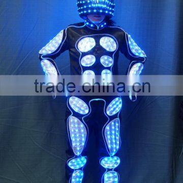 Wireless DMX512 Tron Dance Performance LED Costume Suit photo-4
